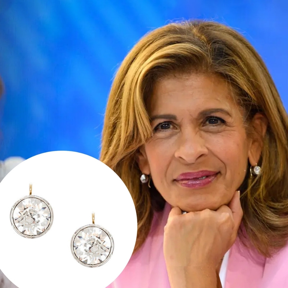Diamonique x Jennifer Miller Bezel Round Large Antique Drop Earrings